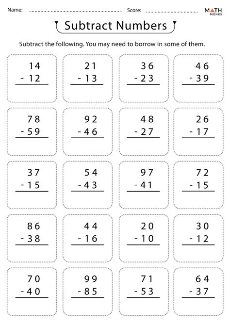 subtraction worksheet|subtraction worksheets for grade 2.
